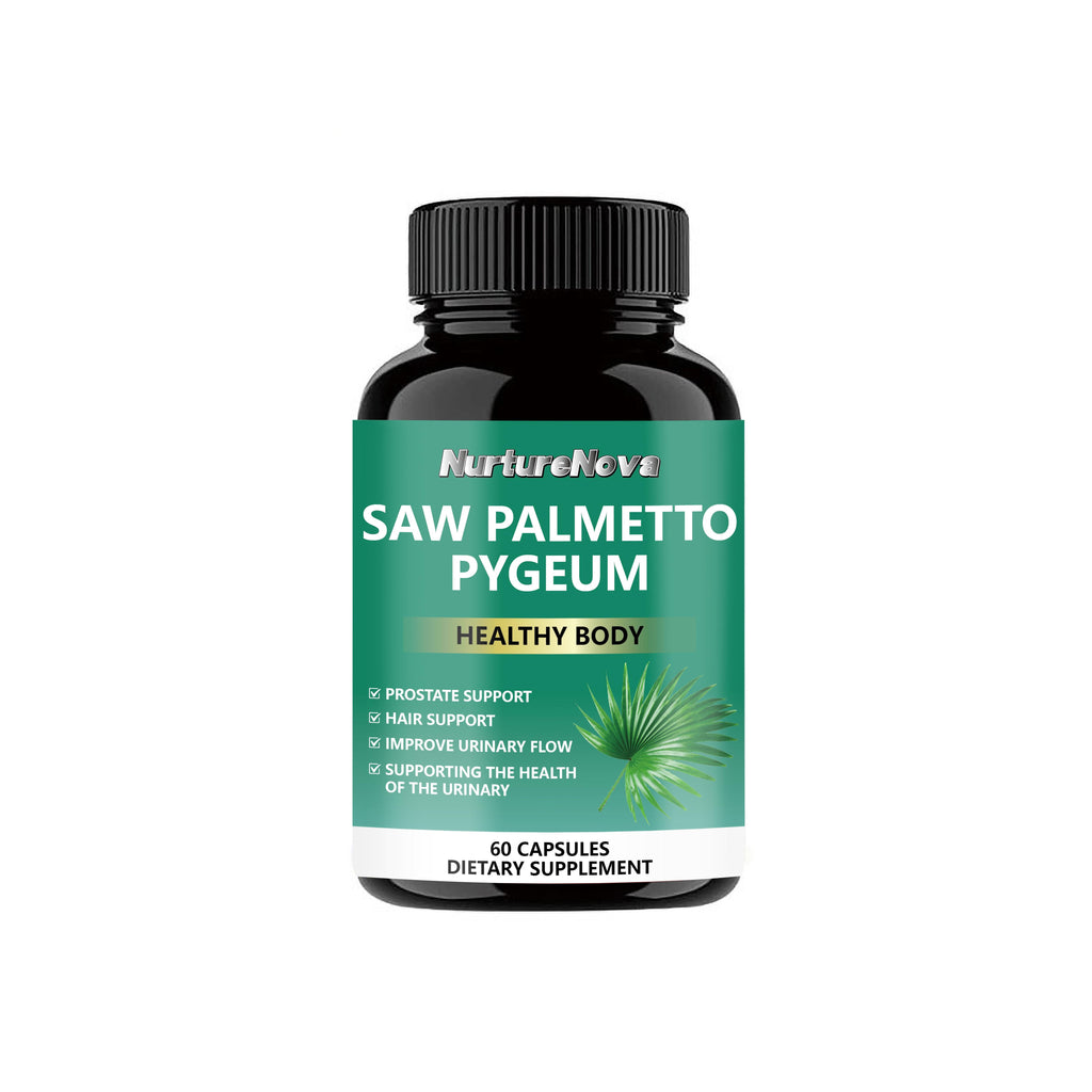 Saw Palmetto Pygeum Capsules - Prostate Support |60 Capsules|Dropship