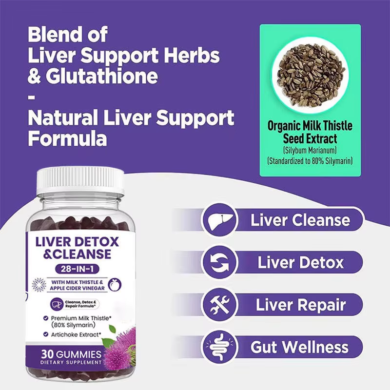 28-in-1 Liver Cleanse Gummies - Detox Support | 30ct | Dropship