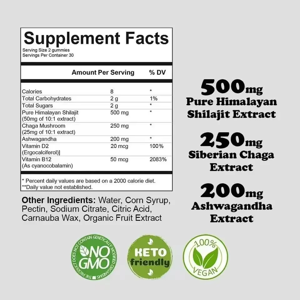 Shilajit Gummies - Wellness Support | 60ct | Dropship
