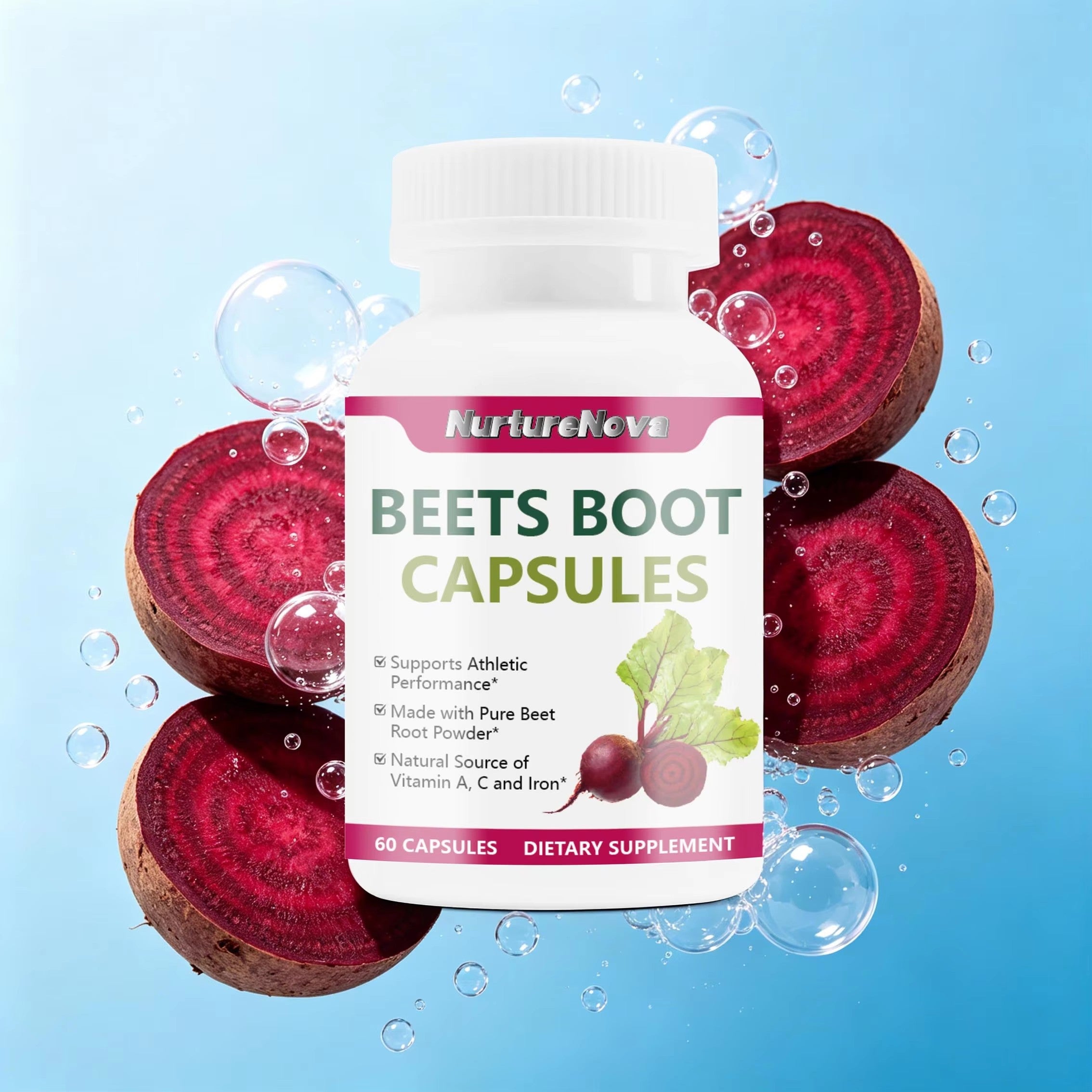 Beet Root Capsules - Nutrient Support |60 Capsules| Dropship