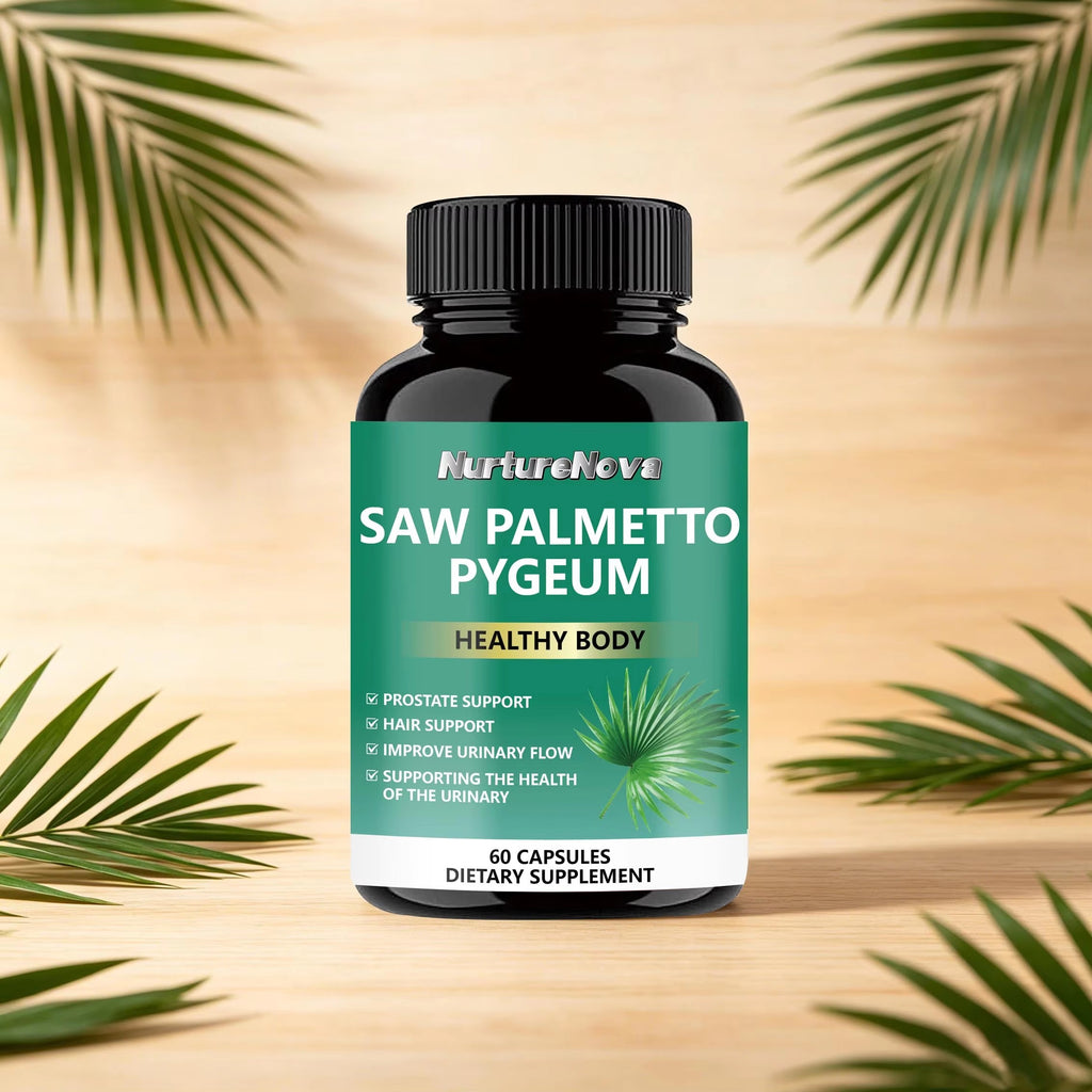 Saw Palmetto Pygeum Capsules - Prostate Support |60 Capsules|Dropship