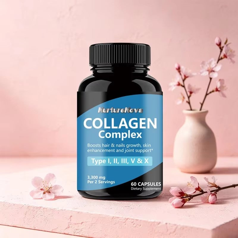 Collagen Complex Capsules - Skin Hair Nail Health|60 Capsules|Dropship