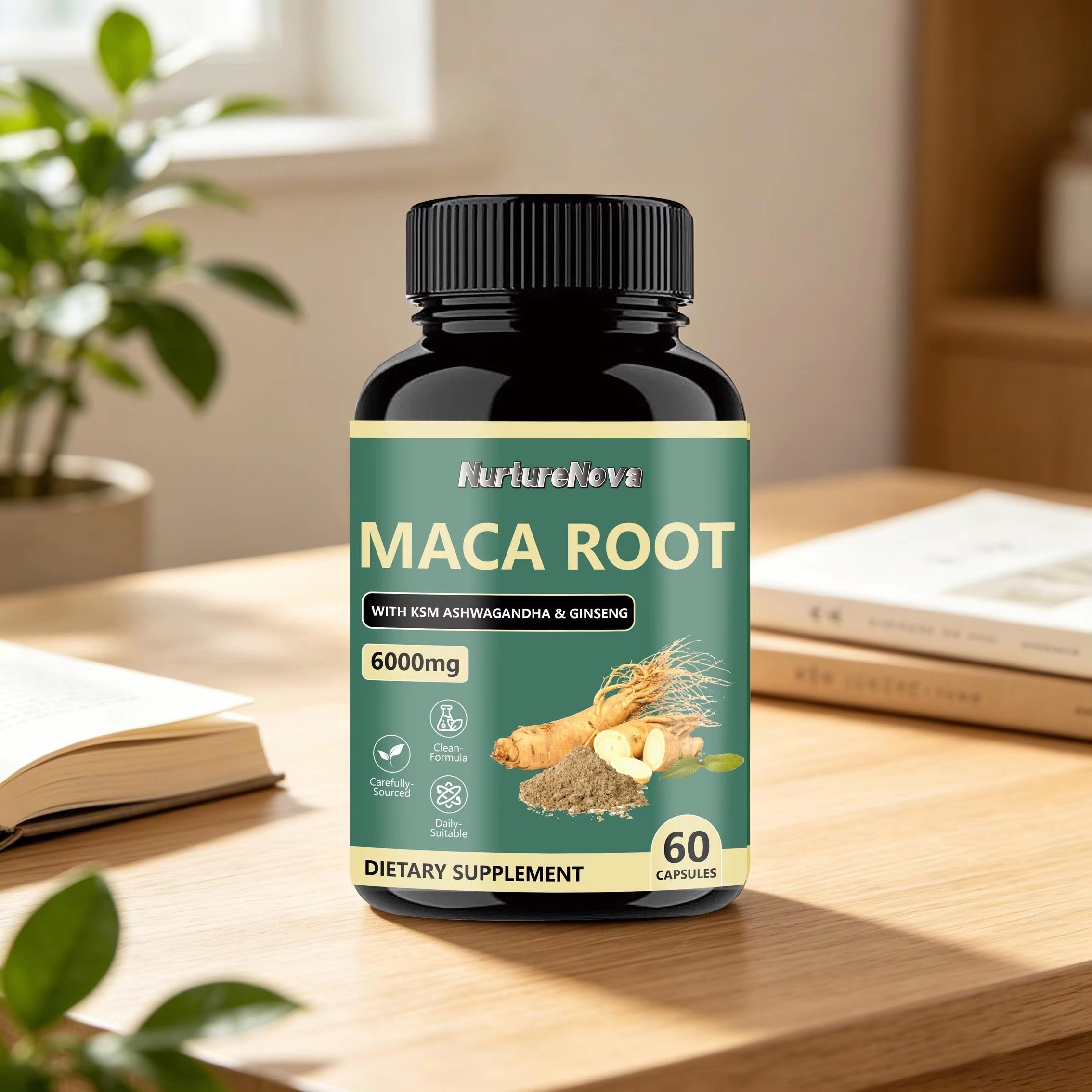 Maca Root Capsules-Support Daily Wellness|60ct|Dropship