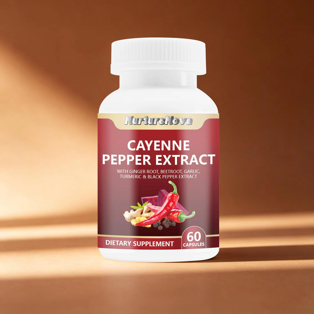 Cayenne Pepper Extract Capsules - Body Wellness|60 Capsules|Dropship