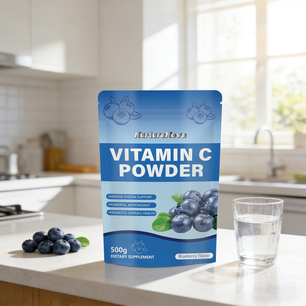Blueberry Vitamin C Powder - Immune & Antioxidant Support | 500g | Dropship