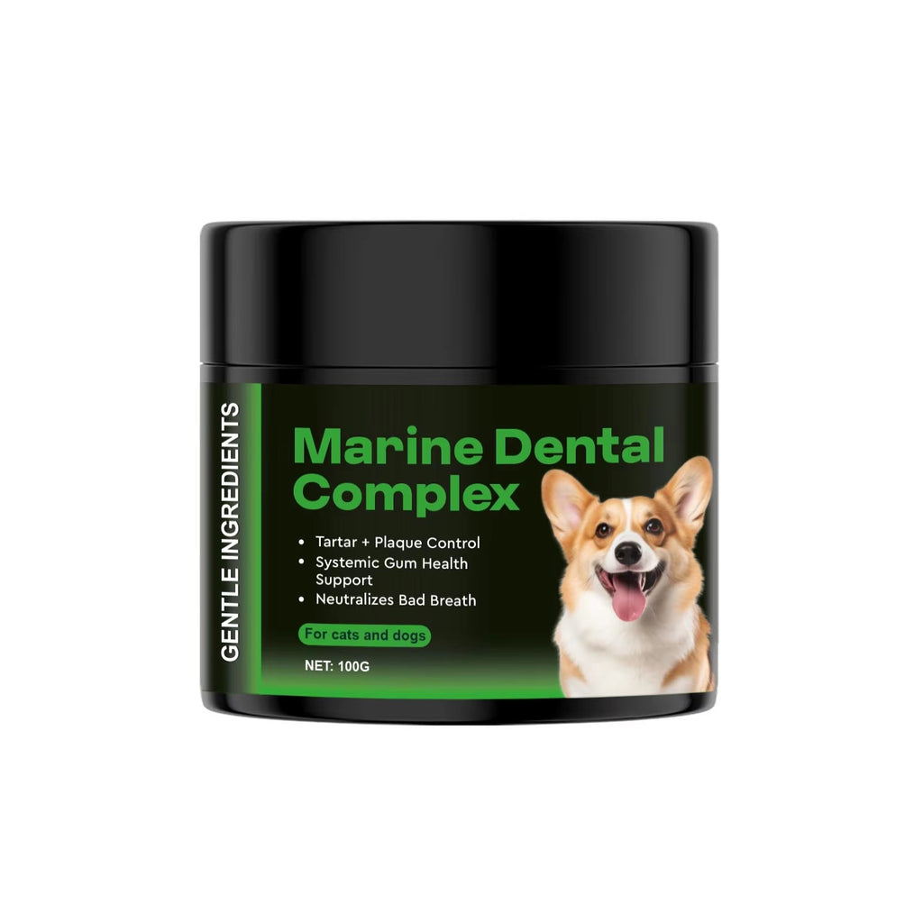 Marine Dental Complex Powder for Dogs & Cats - Support Gum Health |100g|Dropship