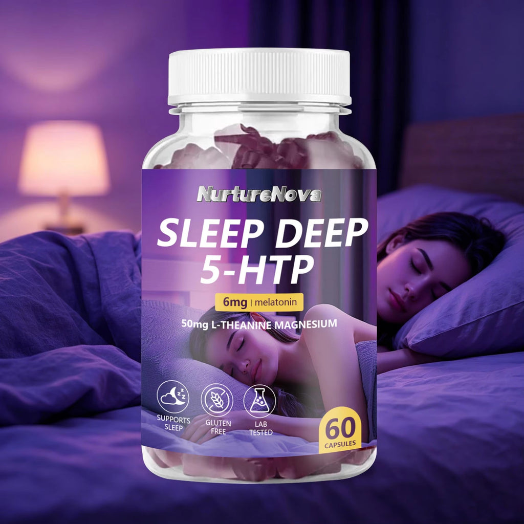 Sleep Deep 5-HTP Capsules - Restful Sleep Support |60 Capsules|Dropship