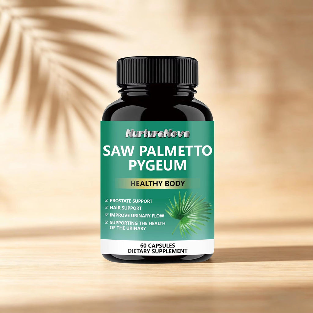 Saw Palmetto Pygeum Capsules - Prostate Support |60 Capsules|Dropship