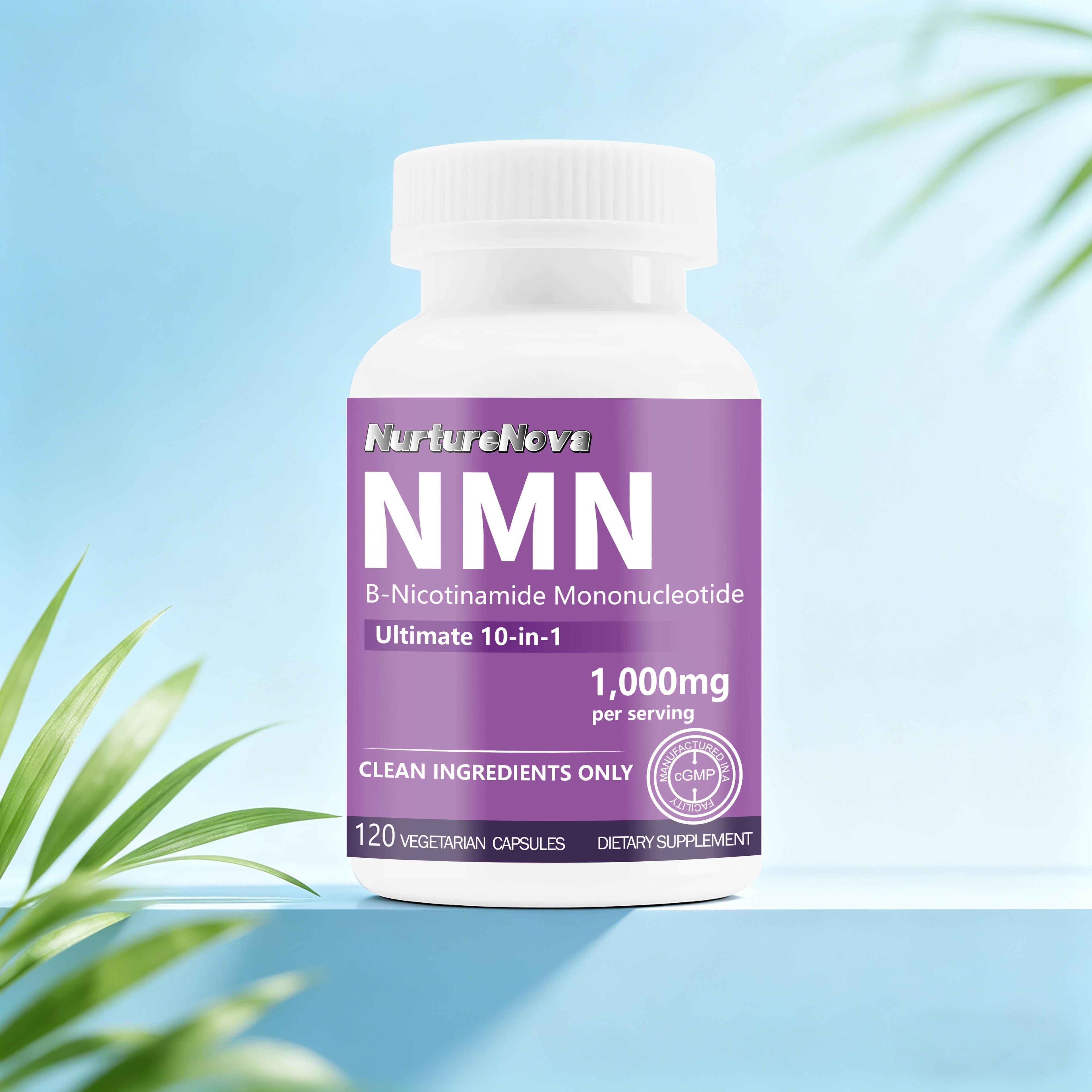NMN Capsules - Daily Cellular Wellness Support |120 Veg Caps|Dropship