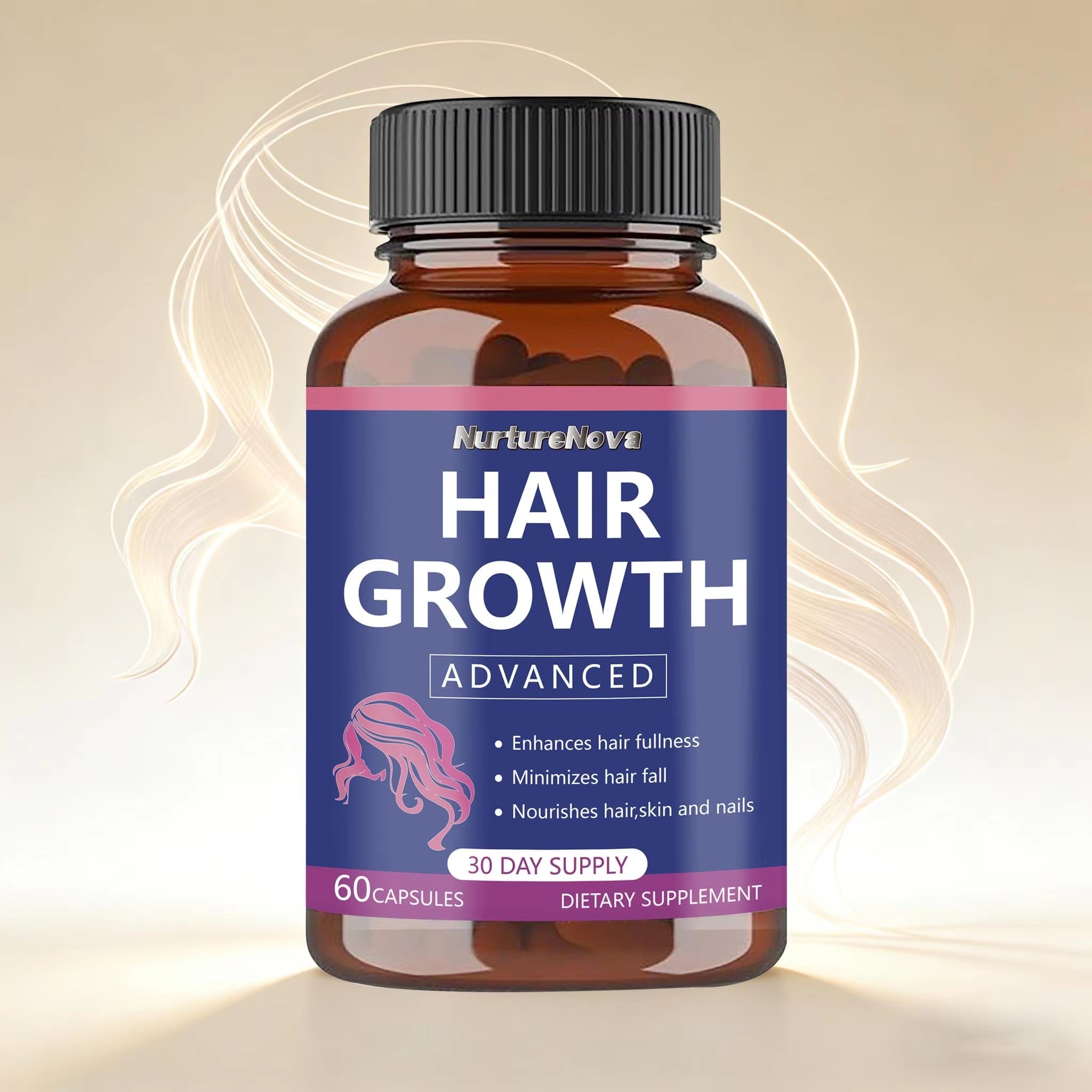 Hair Growth Capsules - Nourish Hair Skin Nails |60 Capsules|Dropship
