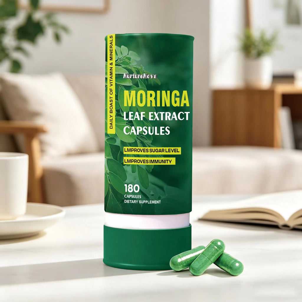 Moringa Leaf Extract Capsules-Blood Sugar Support|180Capsules|Dropship