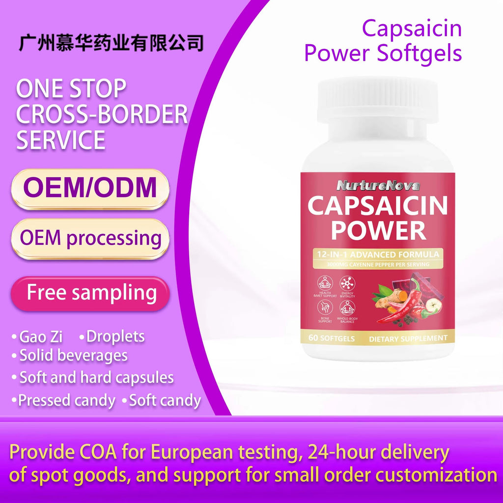 Capsaicin Power Softgels - Energy Support |60 Softgels|Dropship