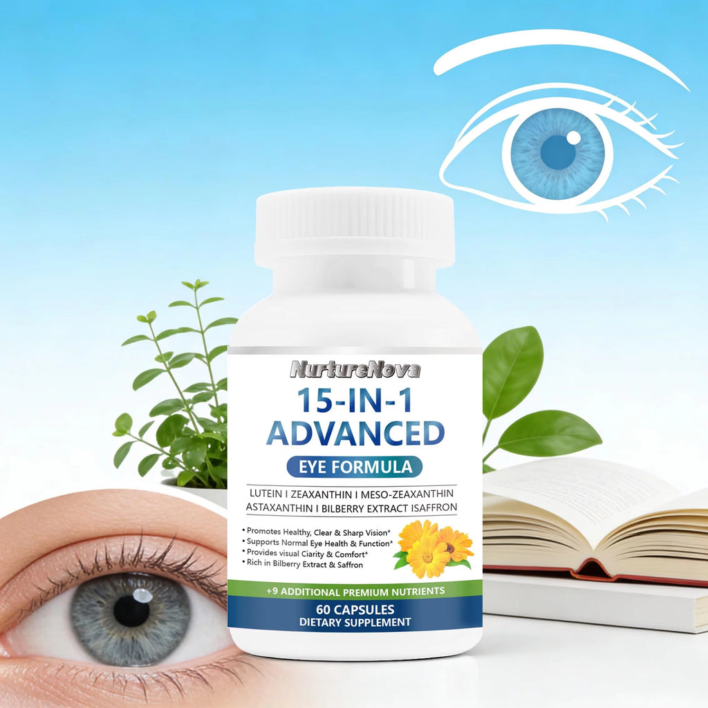 15-in-1 Eye Vitamins Capsule- Visual Clarity & Comfort Support | 60 Capsules | Dropship