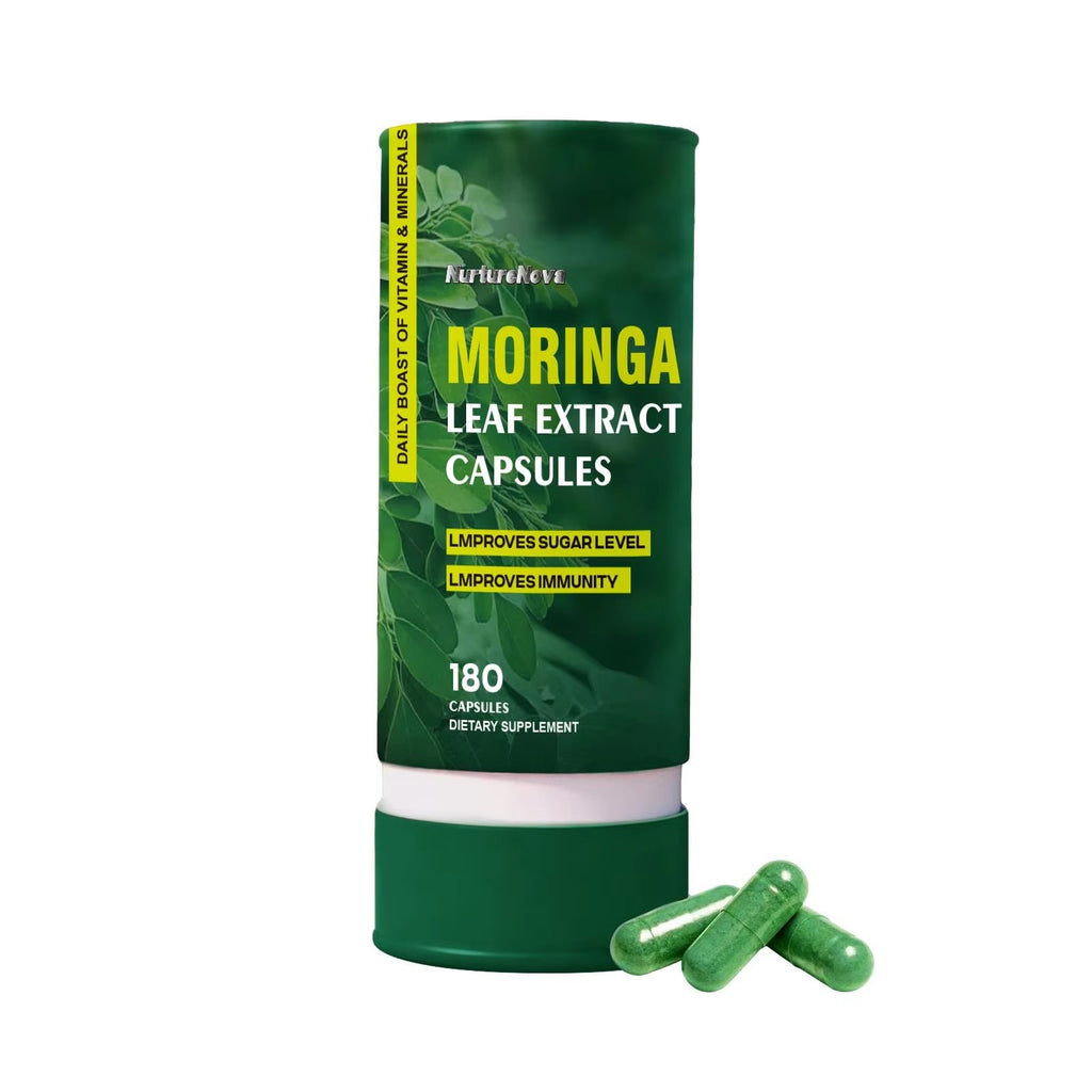 Moringa Leaf Extract Capsules-Blood Sugar Support|180Capsules|Dropship