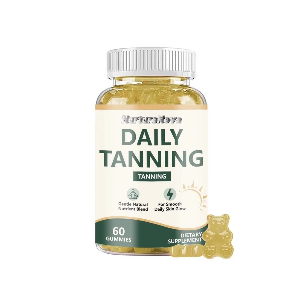 Daily Tanning Gummies - Natural Skin Glow Support |60 Gummies|Dropship