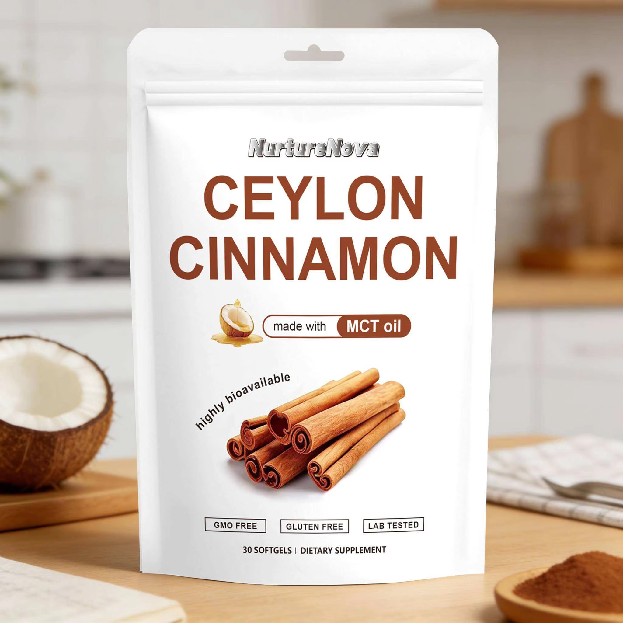 Ceylon Cinnamon Softgels - Metabolic Support | 30ct | Dropship