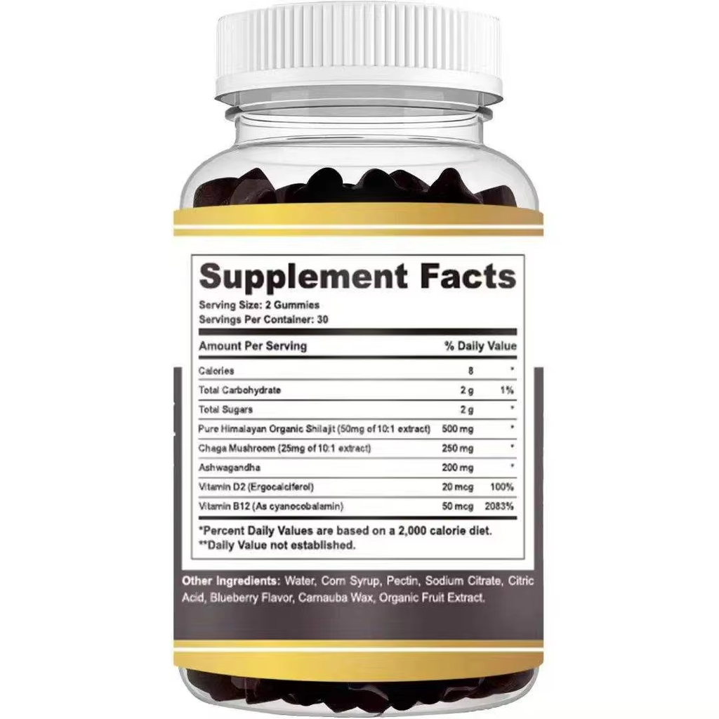 Shilajit Gummies - Wellness Support | 60ct | Dropship