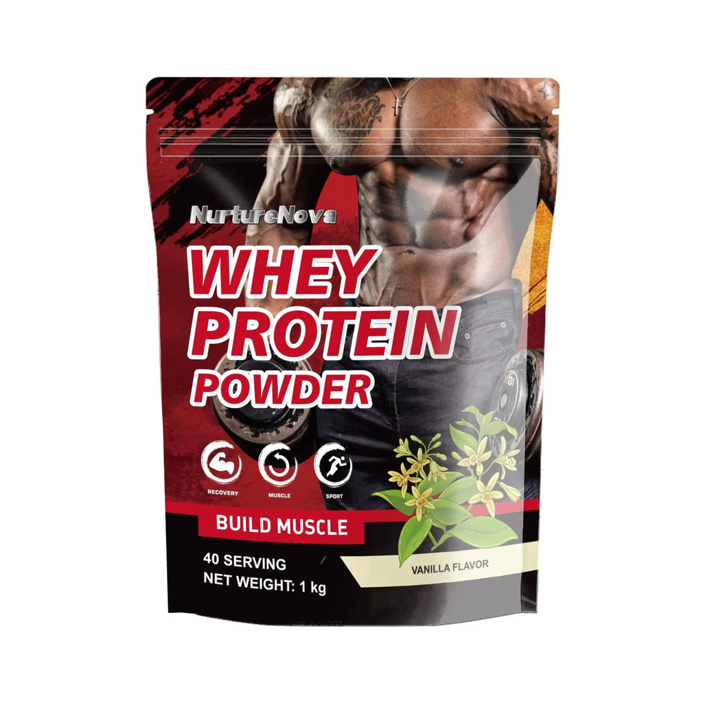 Vanilla Whey Protein Powder - Build Muscle |1kg| Dropship