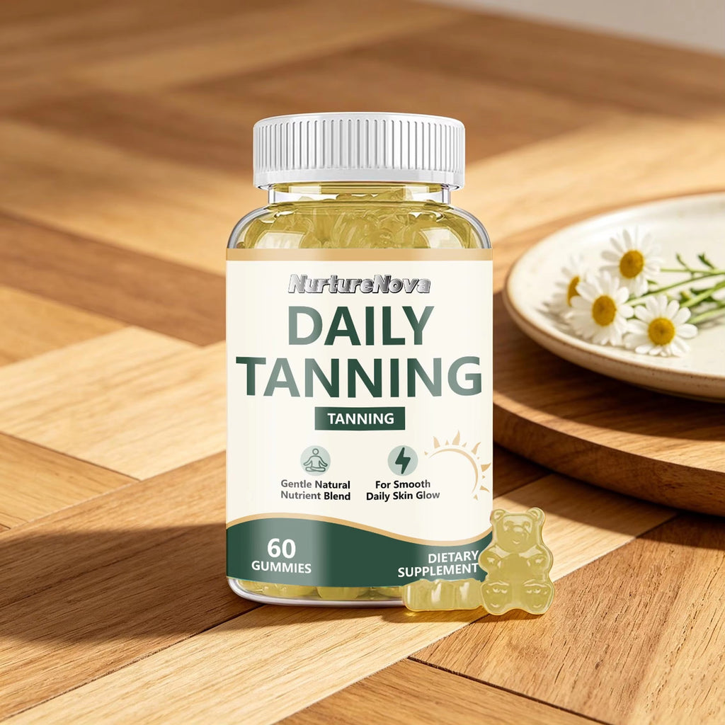 Daily Tanning Gummies - Natural Skin Glow Support |60 Gummies|Dropship