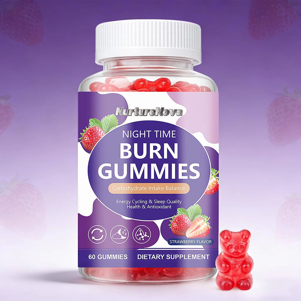 Night Time Burn Gummies - Energy & Sleep Support | 60 Gummies | Dropship