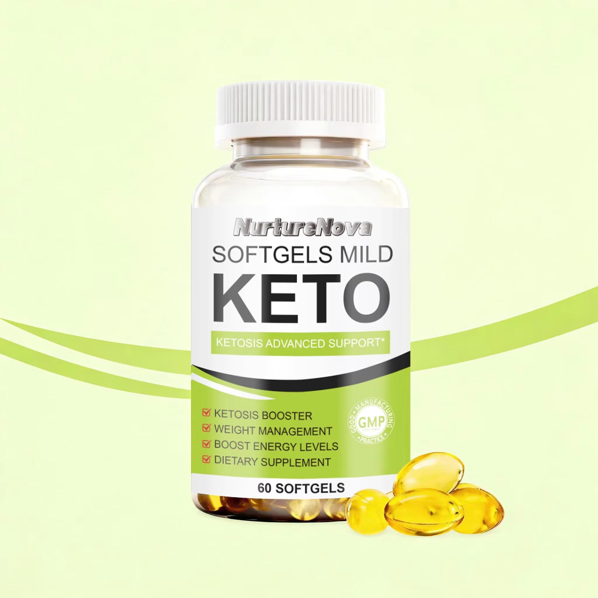 Keto Softgels-Support Ketosis & Weight Management|60ct|Dropship