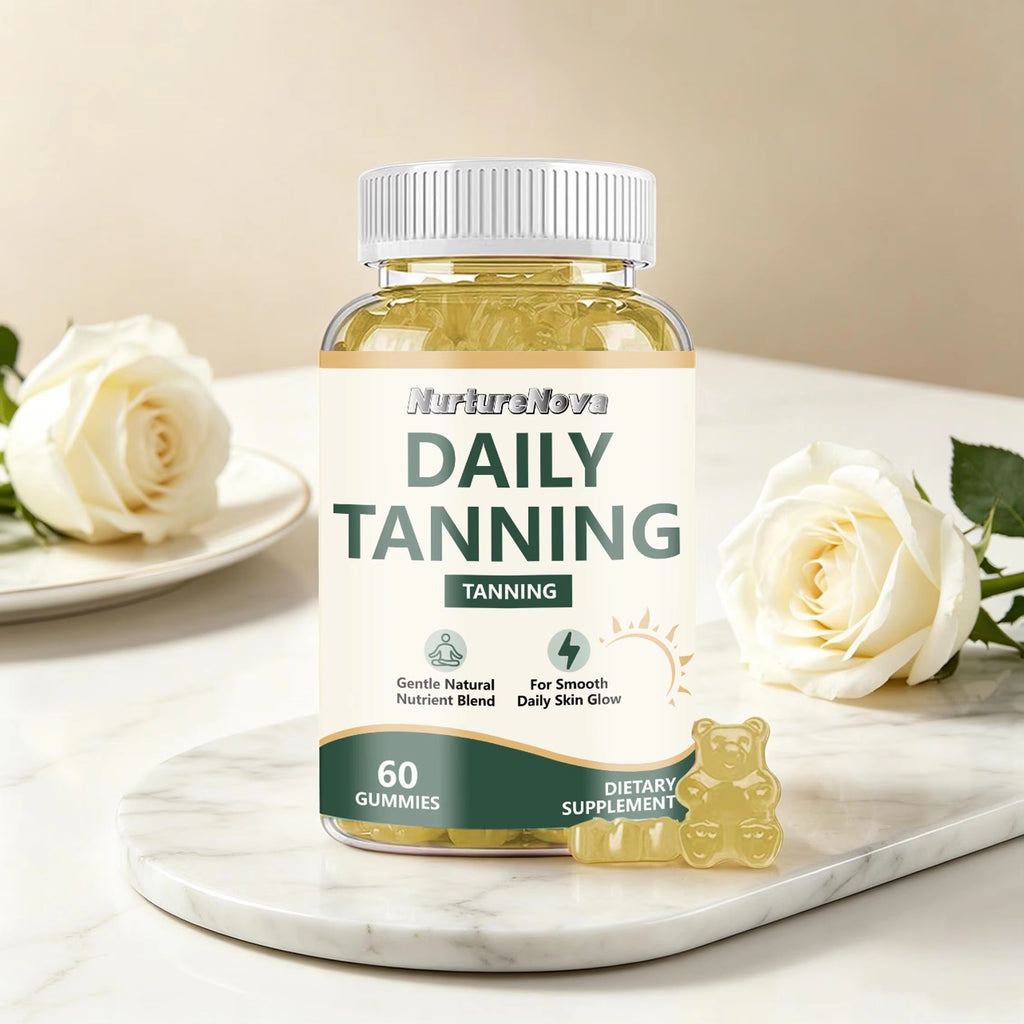 Daily Tanning Gummies - Natural Skin Glow Support |60 Gummies|Dropship
