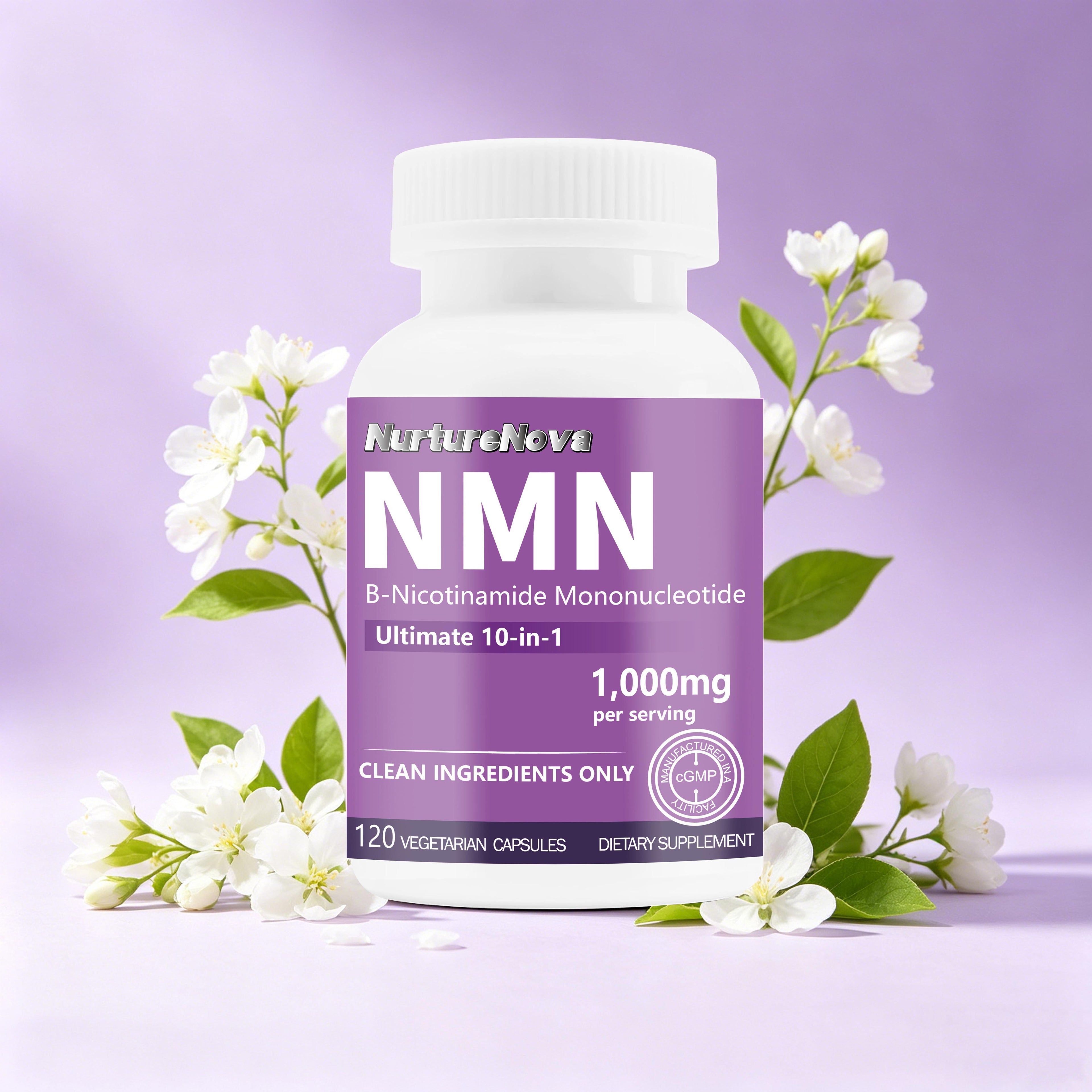 NMN Capsules - Daily Cellular Wellness Support |120 Veg Caps|Dropship
