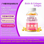 Biotin & Collagen Softgels - Healthy Hair Skin & Nails | 60 Softgels | Dropship