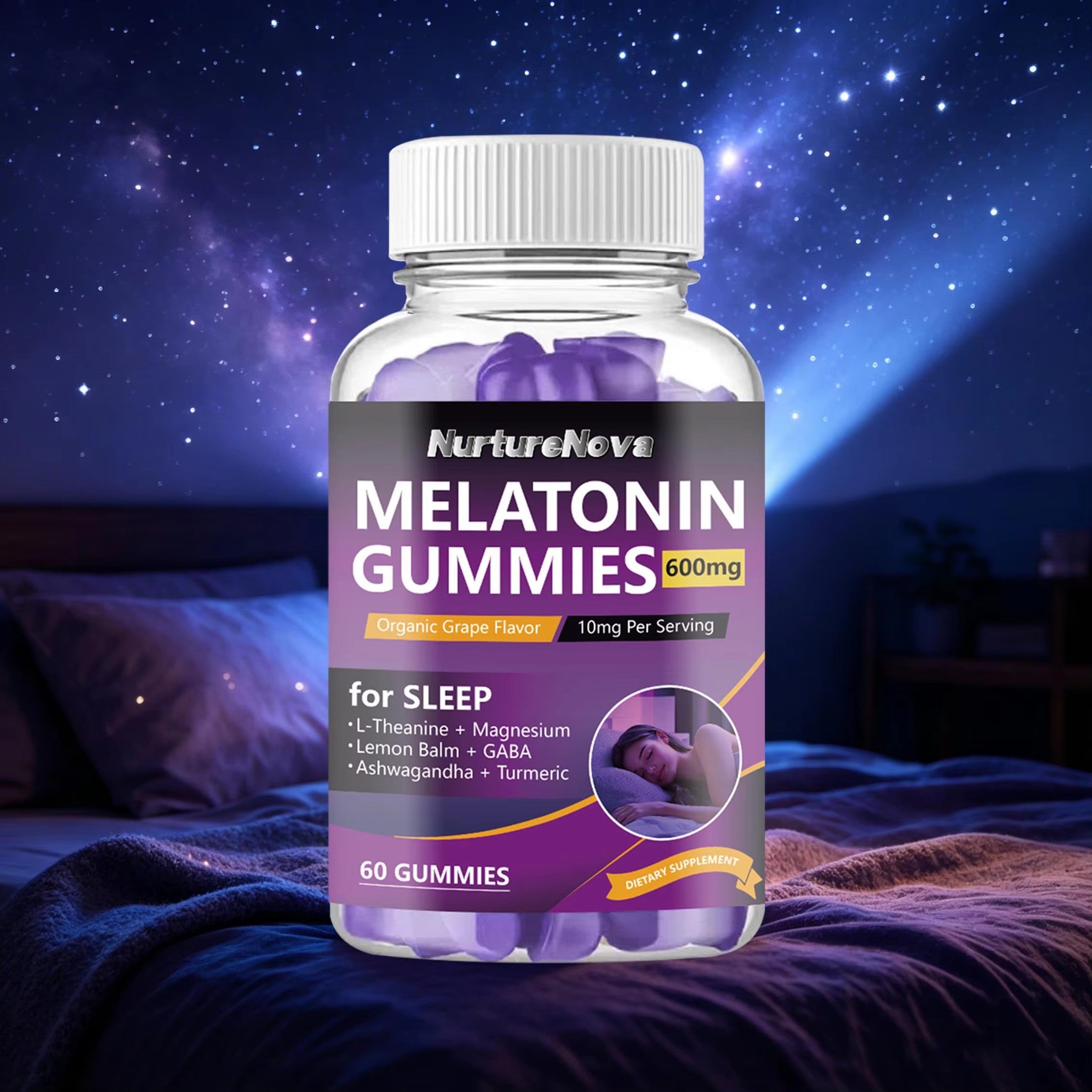 Melatonin Gummies - Healthy Sleep Support |60 Gummies| Dropship