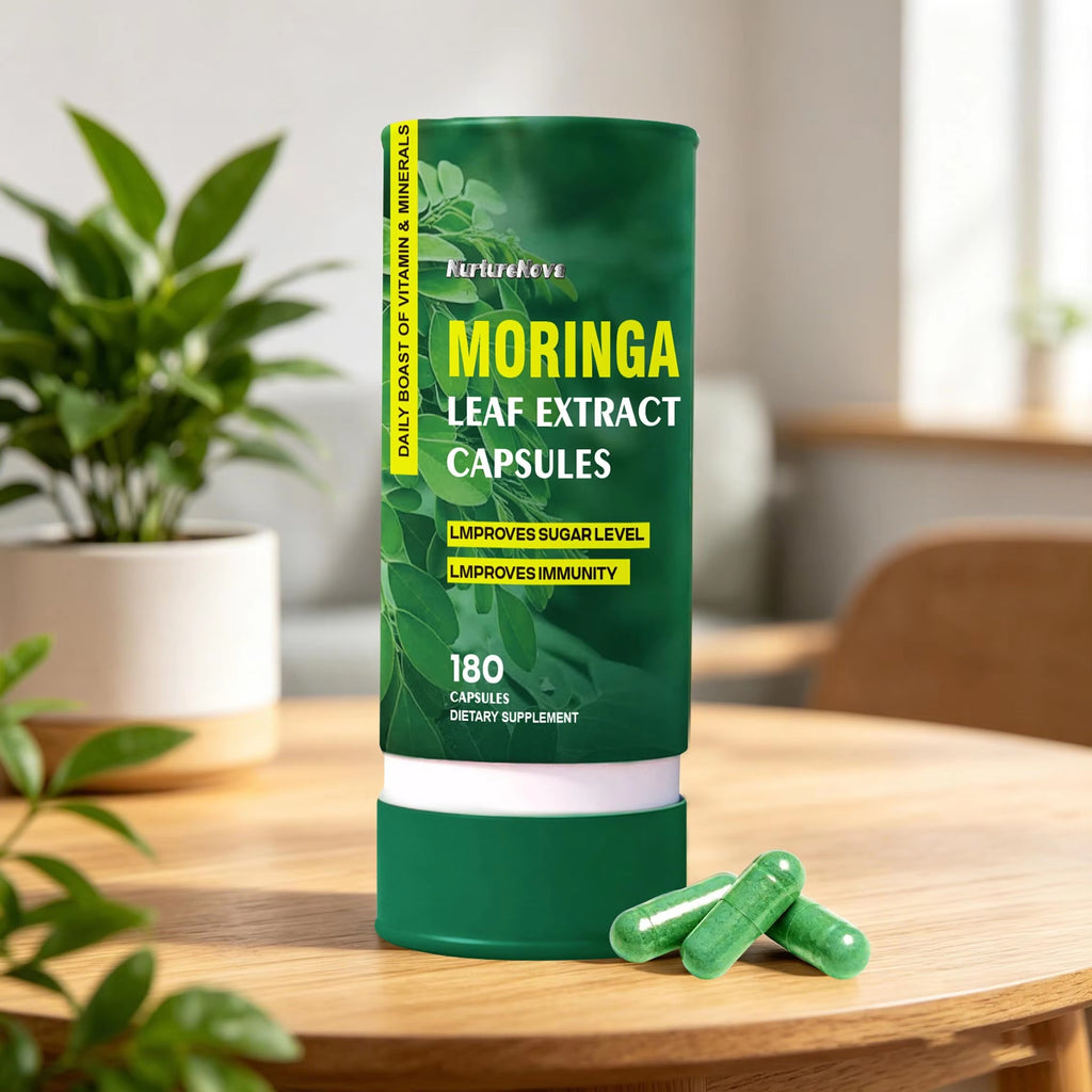 Moringa Leaf Extract Capsules-Blood Sugar Support|180Capsules|Dropship