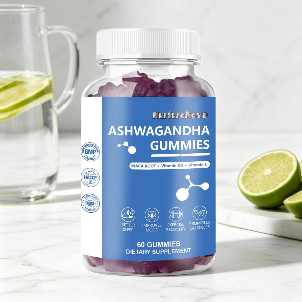 Ashwagandha Gummies - Mood Calm Sleep Support | 60 Gummies | Dropship