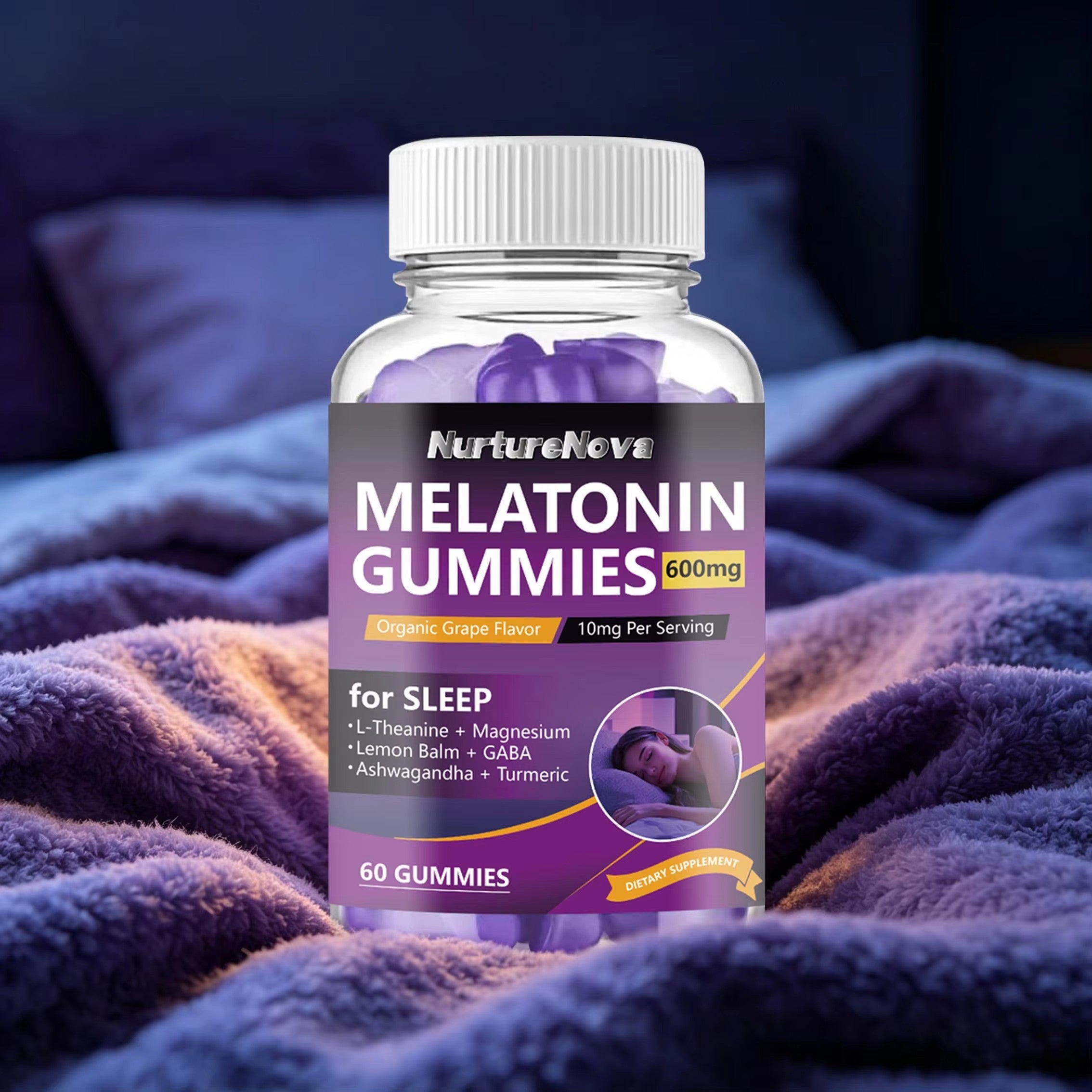 Melatonin Gummies - Healthy Sleep Support |60 Gummies| Dropship