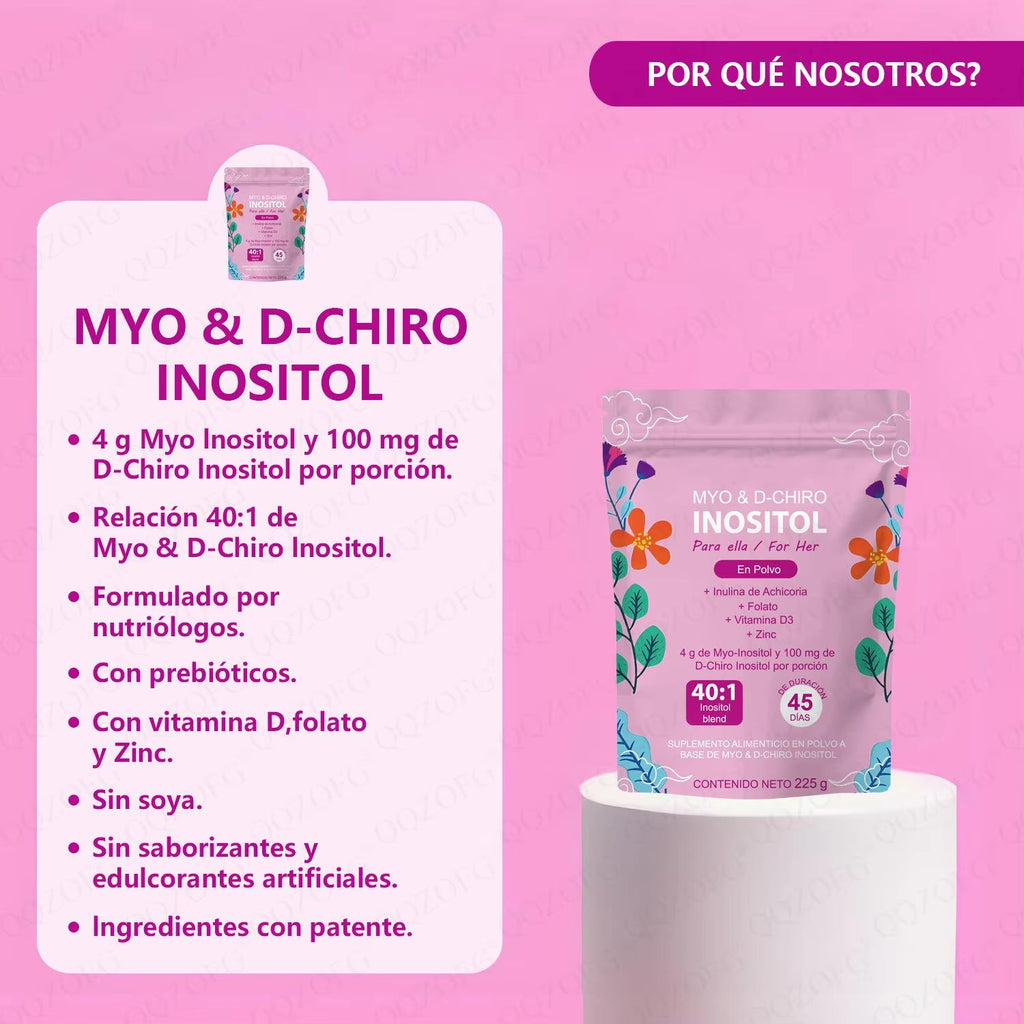 Myo-Inositol Powder - For Her Hormone Balance | 225g | Dropship