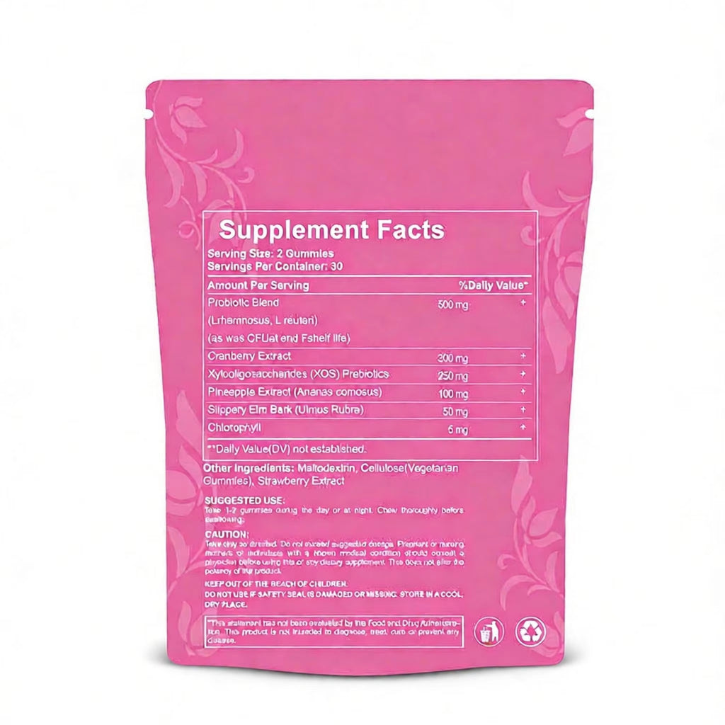 Women's Probiotic Gummies - pH Balance |60ct Strawberry|Dropship