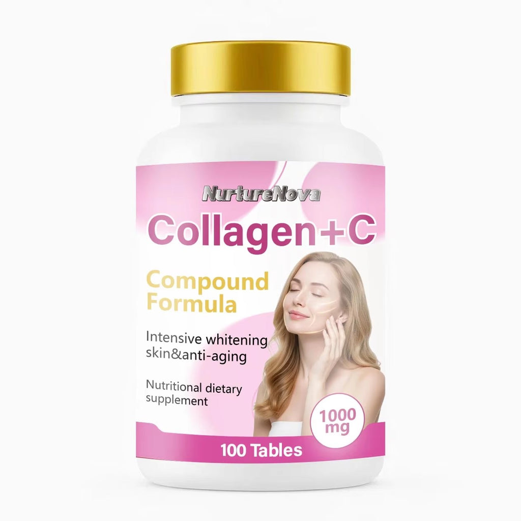 Collagen+C Tablets - Skin Whitening & Anti-Aging | 100ct | Dropship