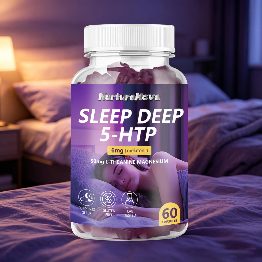 Sleep Deep 5-HTP Capsules - Restful Sleep Support |60 Capsules|Dropship