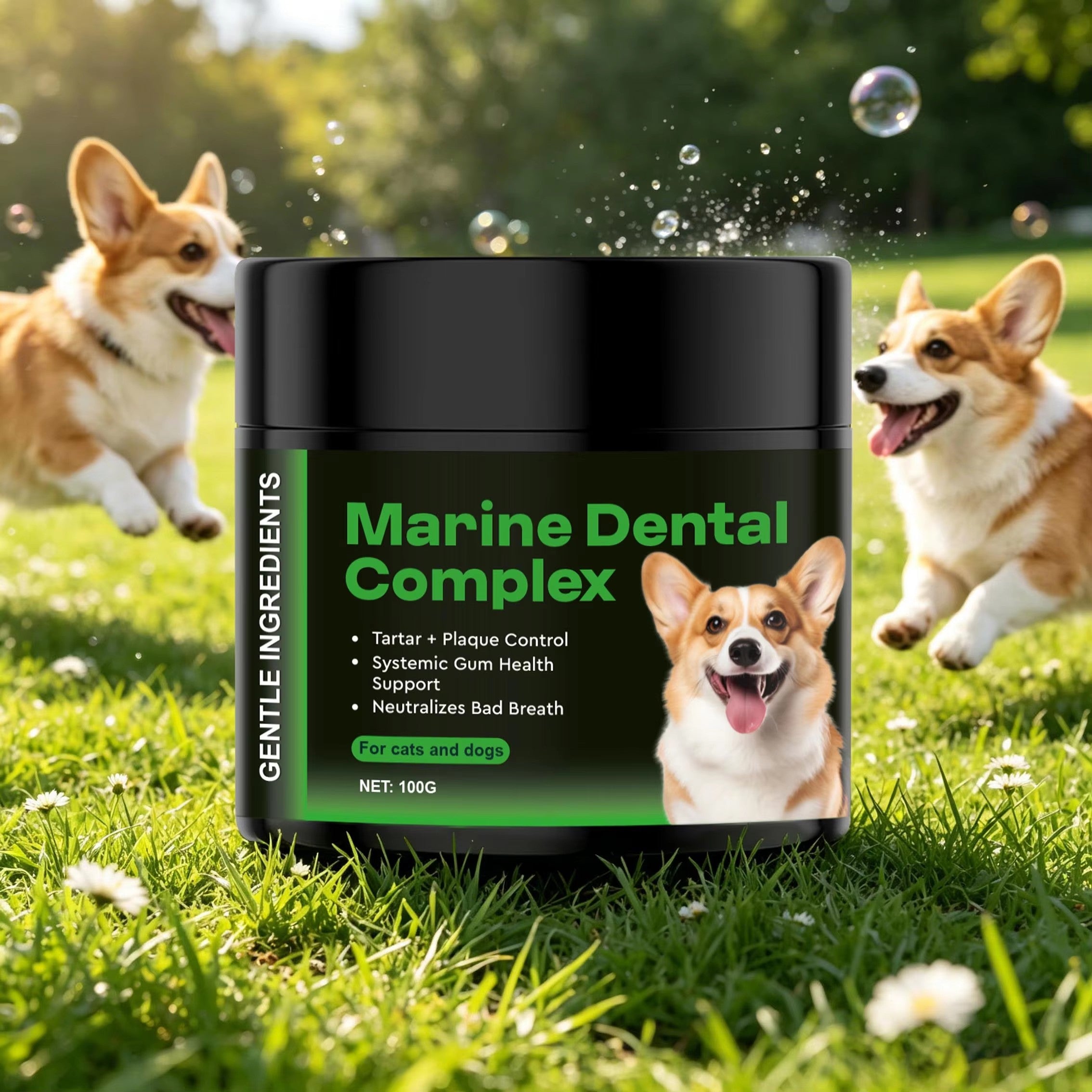 Marine Dental Complex Powder for Dogs & Cats - Support Gum Health |100g|Dropship