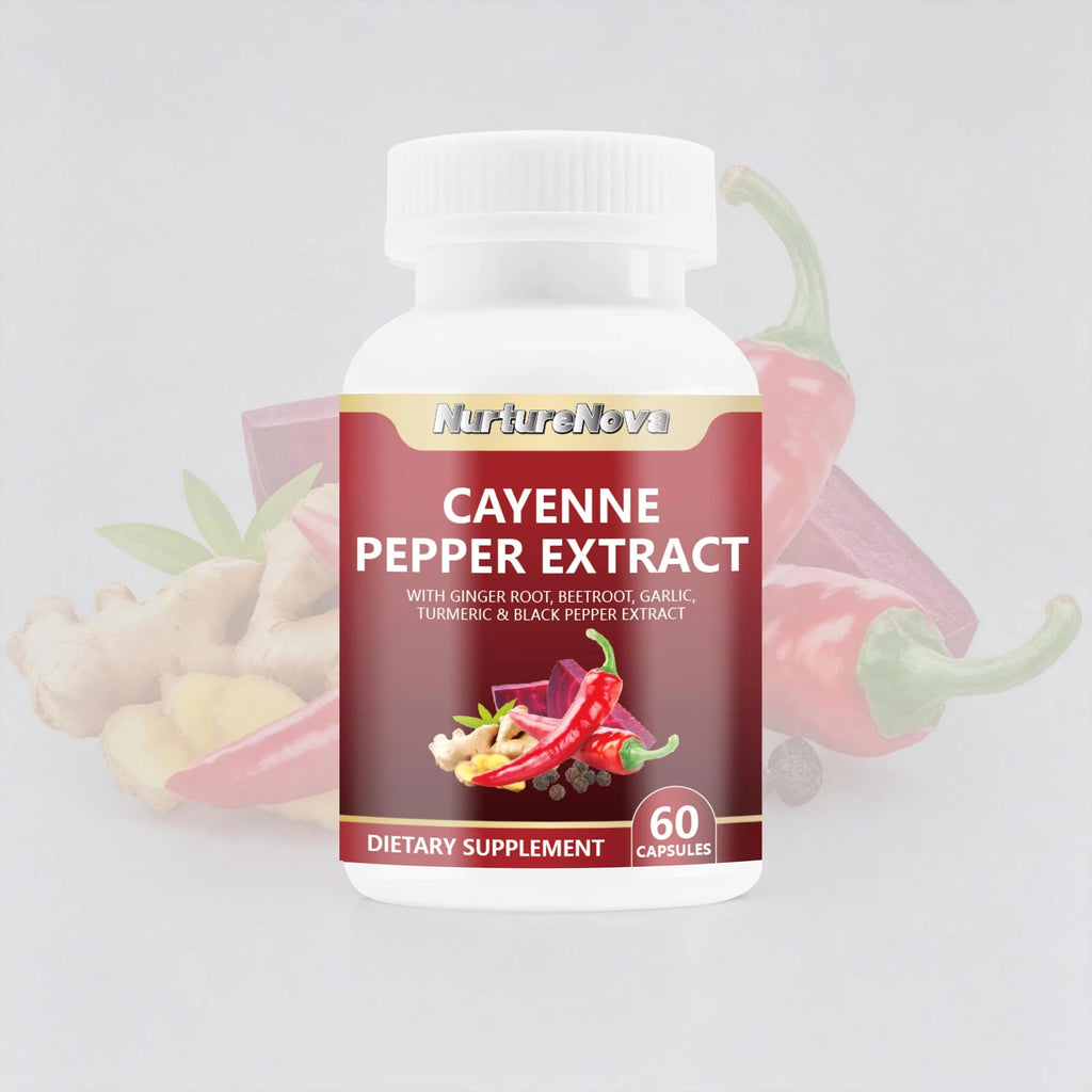Cayenne Pepper Extract Capsules - Detox Support |60 Capsules| Dropship