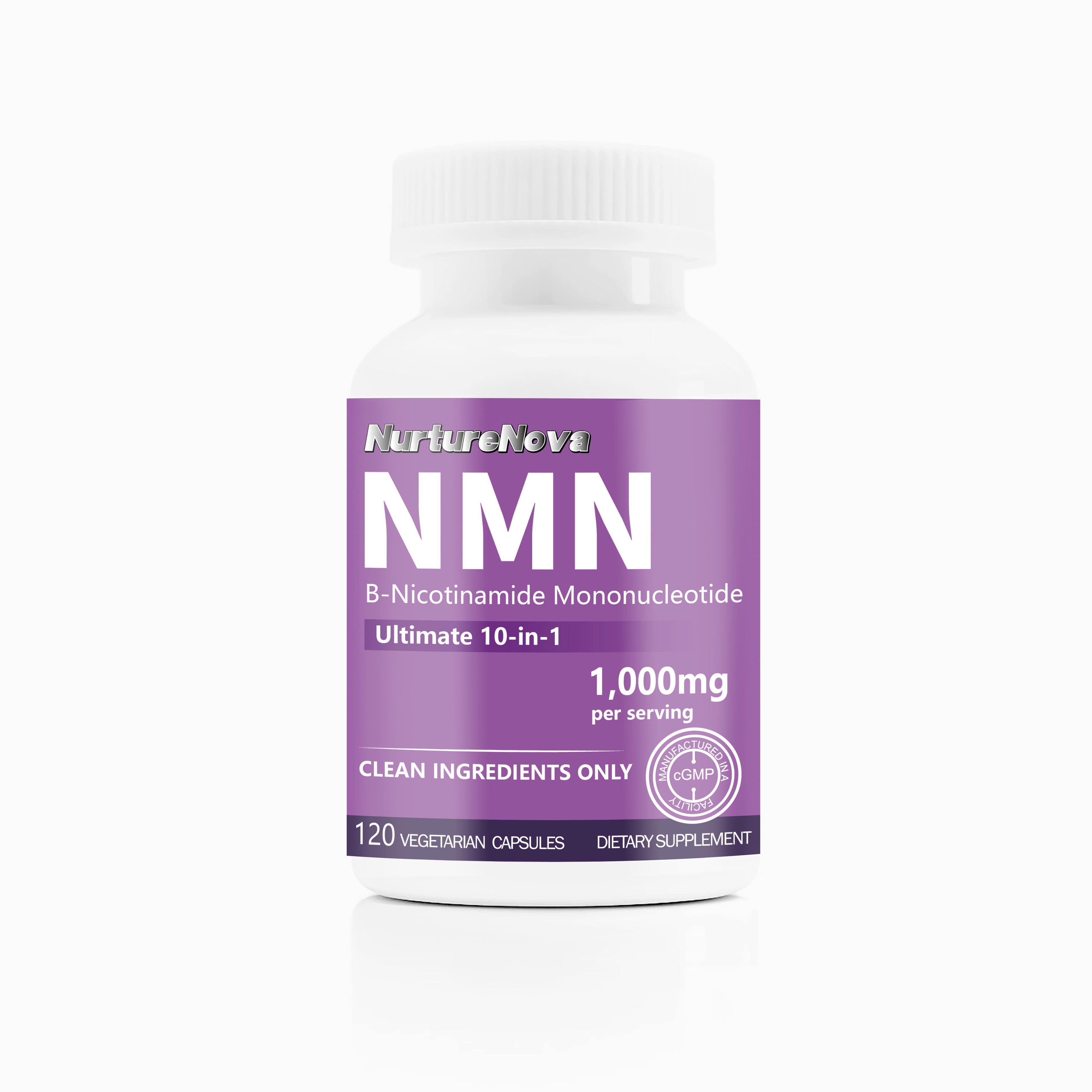 NMN Capsules - Daily Cellular Wellness Support |120 Veg Caps|Dropship
