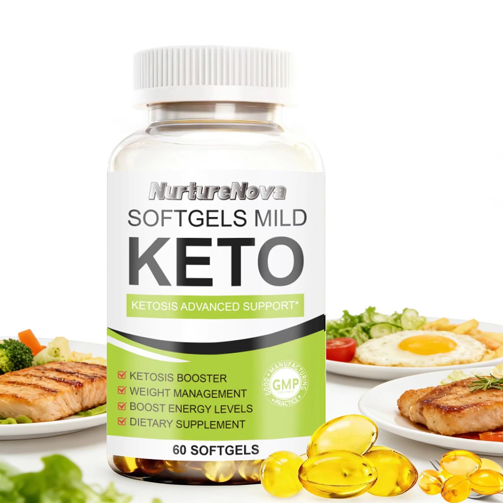 Keto Softgels-Support Ketosis & Weight Management|60ct|Dropship