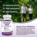 28-in-1 Liver Cleanse Gummies - Detox Support | 30ct | Dropship