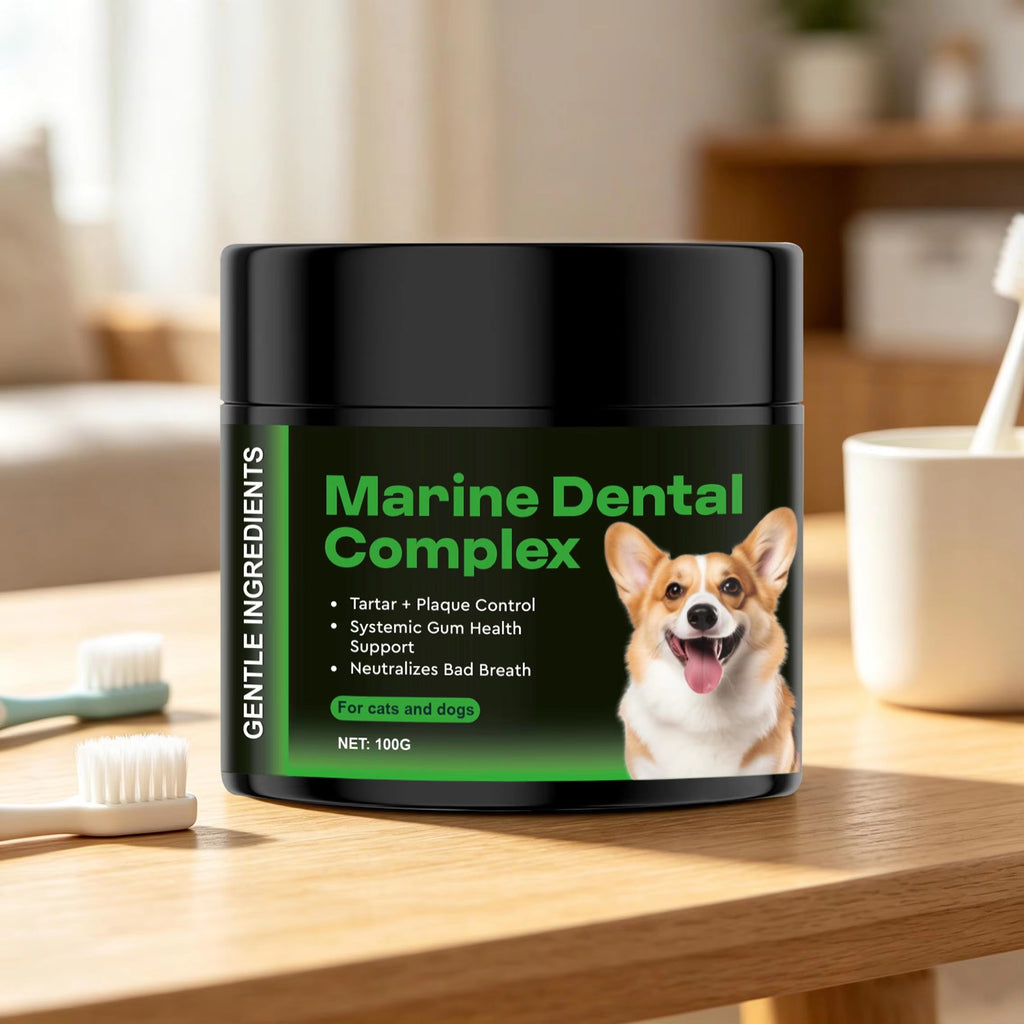 Marine Dental Complex Powder for Dogs & Cats - Support Gum Health |100g|Dropship