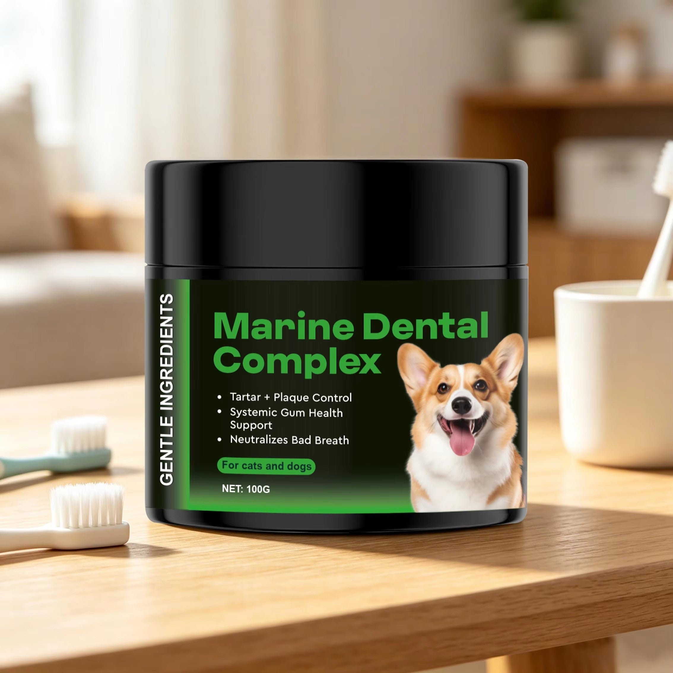 Marine Dental Complex Powder for Dogs & Cats - Support Gum Health |100g|Dropship