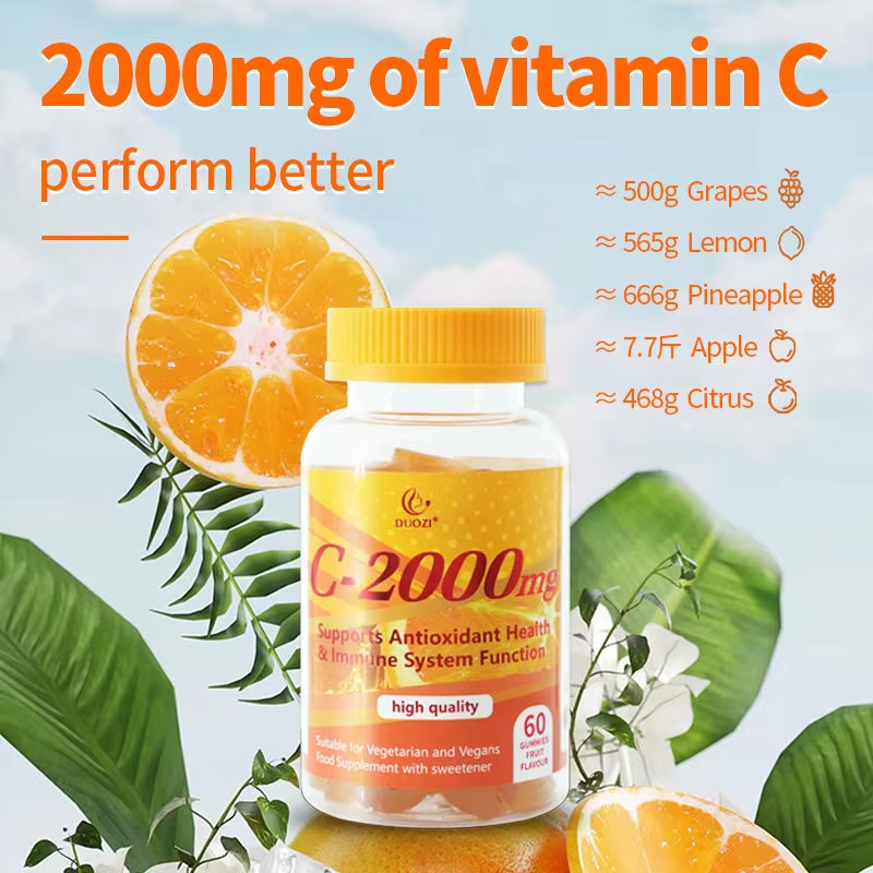 Vitamin C Gummies - Immune & Skin Health Support| 60ct Fruit Flavor  | Dropship