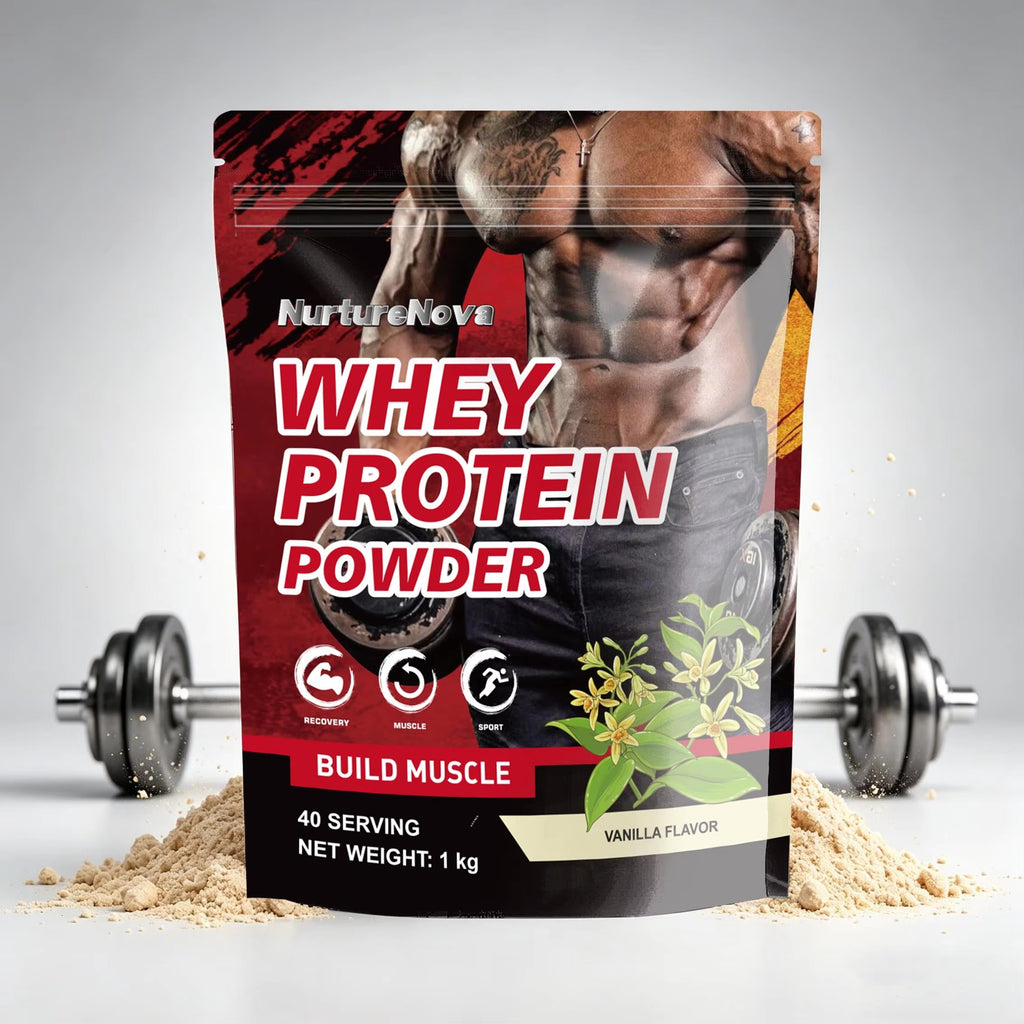 Vanilla Whey Protein Powder - Build Muscle |1kg| Dropship