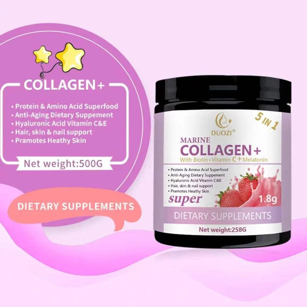 5 In 1 Collagen Powder - Support Hair Skin Nail | 258g | Dropship