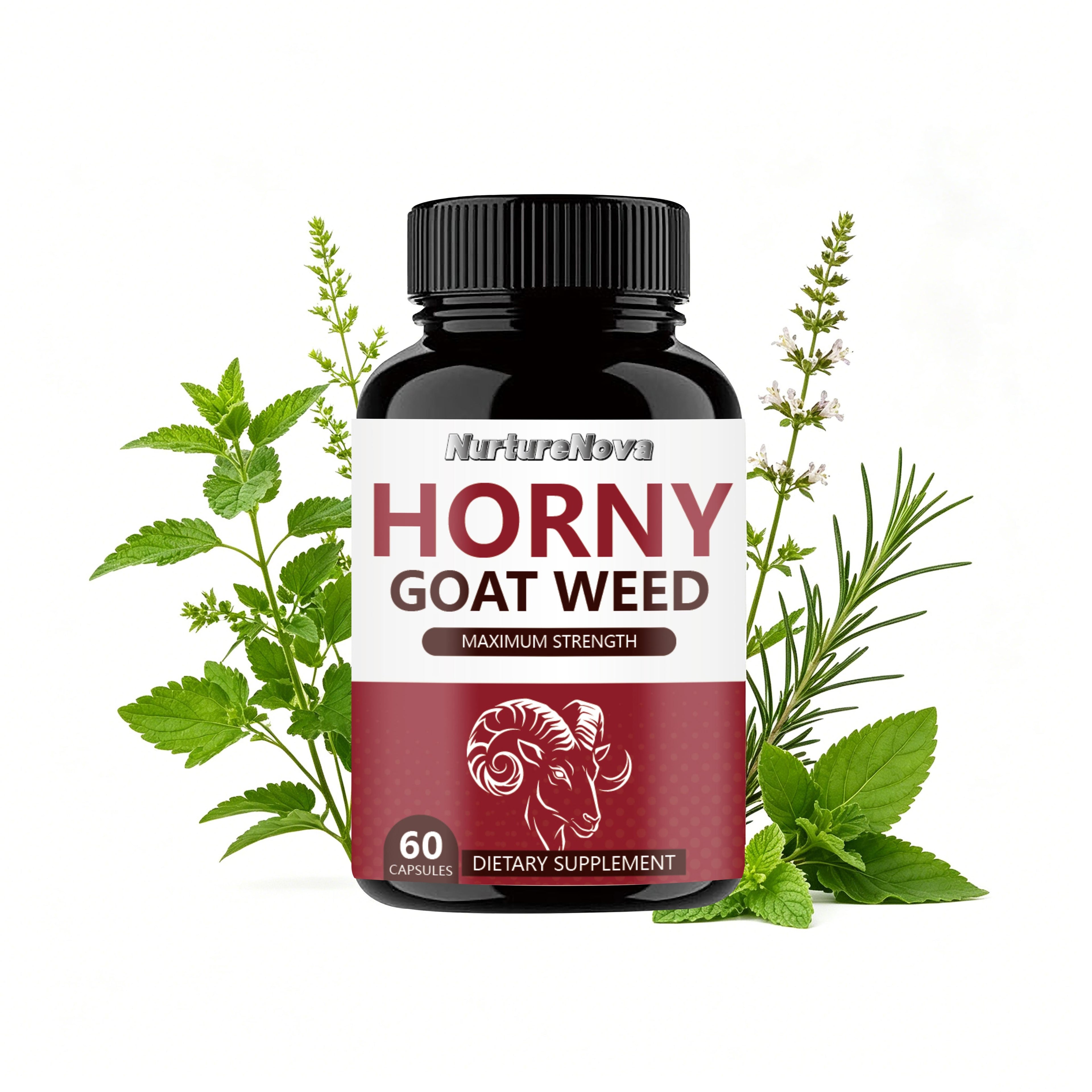 Horny Goat Weed Capsules - Men's Vitality Strength|60Capsules|Dropship