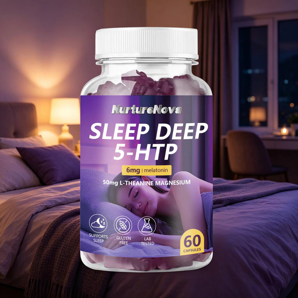 Sleep Deep 5-HTP Capsules - Restful Sleep Support |60 Capsules|Dropship