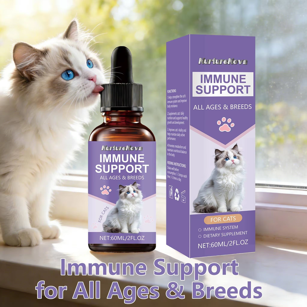 Cat Immune Support Drops - Immune Wellness | 60ml | Dropship