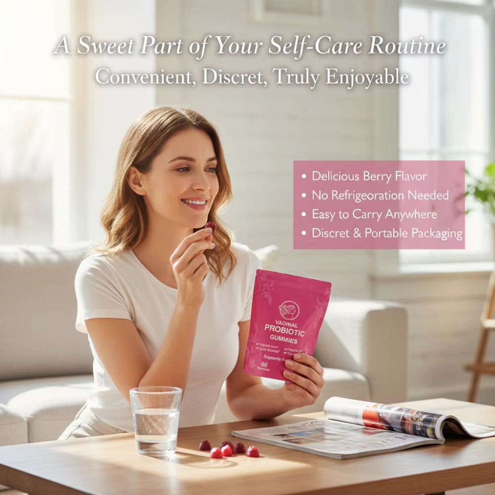 Women's Probiotic Gummies - pH Balance |60ct Strawberry|Dropship